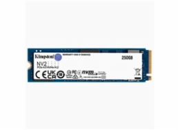 Kingston SSD 250GB NV2 M.2 2280 NVMe PCIe Gen (R: 3000MB/s; W:1300MB/s)