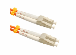 Qoltec Fiber Optic Patch Cord LC/UPC-LC/UPC | Multimode | 50/125U | OM2 | Duplex | 1m