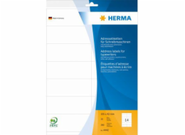 Herma Adresní štítky na psací stroje, bílé, 105 x 42 mm, 280 kusů (4442)