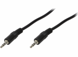 LogiLink Jack 3,5 mm – Jack 3,5 mm 5m kabel černý (CA1052)