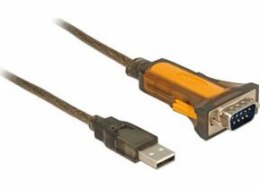 Delock USB adaptér 65840 USB - RS-232 šedý (65840)