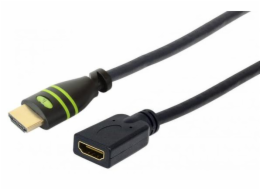 TECHLY 106824 Monitor extension cable HDMI-HDMI M/F 0.2m Ethernet 4K 60Hz black