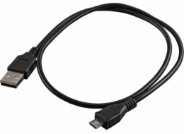 Akyga kabel USB A/Micro-B 0.6m/černá