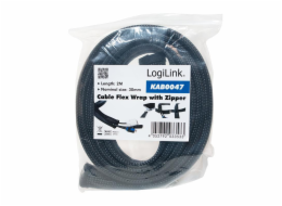 LOGILINK KAB0047 LOGILINK - Elastický organizér pásků se zipem 2m