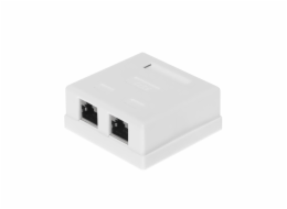 NETRACK 106-13 complete surface-mounted outlet 2 x RJ45 8p8c FTP cat. 6 LSA