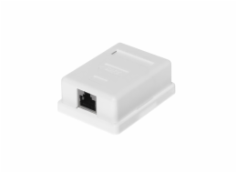 NETRACK 106-12 complete surface-mounted outlet 1 x RJ45 8p8c FTP cat. 6 LSA