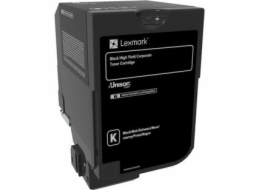 Lexmark 74C2HKE - originální CS720, CS725 Black High Yield Corporate Toner Cartridge - 20 000 stran