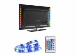 Solight LED RGB pásek pro TV, 2x 50cm, USB, vypínač, dálkový ovladač - WM504