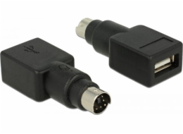 Delock USB adaptér 65898 USB - PS/2 černý (65898)