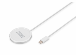 Digitus DA-10080 DIGITUS Bezdrátová nabíjecí podložka, magnetická 15W, kompatibilní s MagSafe