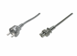 Digitus Napájecí kabel, CEE 7/7 (Typ-F) - C5 M / F, 1,8 m, H05VV-F3G 0,75qmm, černý