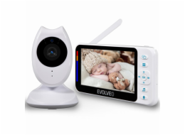 EVOLVEO Baby monitor N4, dětská chůvička, audio i video přenos, noční režim, hlídání teploty,display 4,3"