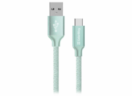 Colorway Datový Kabel USB/ USB-C / 2.4A/ 2m/ Mint