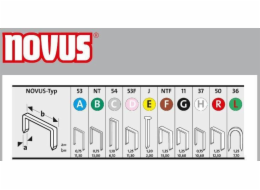 NOVUS Staples H 37 6MM 5000pc SUPERHARD