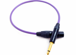 Melodika Jack 6,3mm - XLR 17m fialový kabel