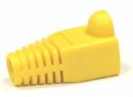 NETRACK 105-85 boot for RJ45 8p plug yellow 100 pcs.