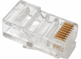 SOLARIX KRJ45/5-100 plug 8P8C RJ45 CAT5e unfolded unscreened for stranded cabels 100pcs