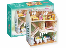 Cubicfun 3D PUZZLE Zasněný domeček pro panenky - P645H