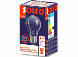 Helios Vysokoteplotní žárovka 24V 25W E27 / 27Al A55CL 1CT / 100 1000h Soleo WST-2658