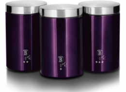 BerlingerHaus dózy 3ks BH-6827 Purple Metallic Line