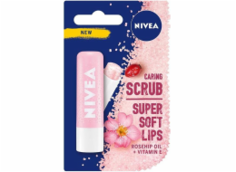 Nivea NIVEA_Caring Scrub Super Soft Lips Pečující peeling na rty Wild Rose 4,8g