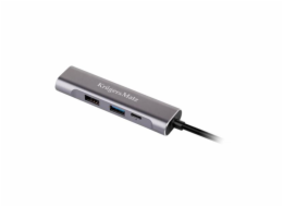 Adaptér KRUGER & MATZ (HUB) USB C na port HDMI / USB3.0 / USB2.0 / C