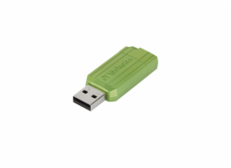 64GB USB Flash 2.0 PIN STRIPE Store&apos;n&apos;Go, eukalyptově zelená