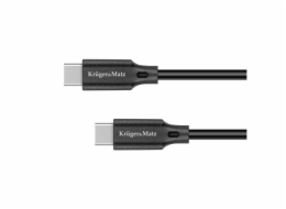 Kabel KRUGER & MATZ KM1261 Basic USB-C/USB-C 2,5m Black