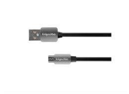 Kabel KRUGER & MATZ KM0331 USB/micro USB 1,8m Black