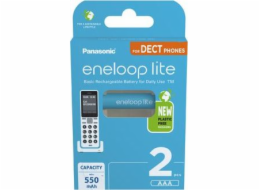 1x2 Panasonic Eneloop lite Micro 550mAh AAA DECT     BK-4LCCE/2DE