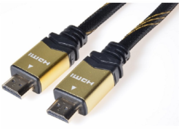 PREMIUMCORD Gold HDMI High Speed + Ethernet kabel (v1.4), opletený, zlacené konektory, 10m