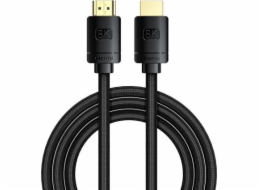 Kabel HDMI 2.1 řady High Definition, 8K 60Hz, 3D, HDR, 48Gbps, 3m (černý)