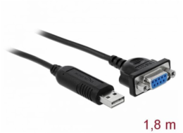 Delock Adaptér z rozhraní USB 2.0 na sériové rozhraní RS-232 s kompaktním krytem sériového konektoru