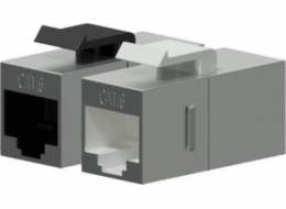 Keystone adaptér CAT6 RJ45-RJ45 Kovové stínění - CAT6 RJ45-RJ45 Kovové stínění