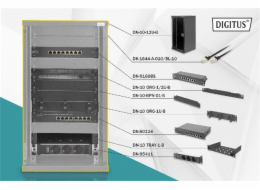 Digitus "25,4 cm (10") Set 3 B 12U, IT skříň"