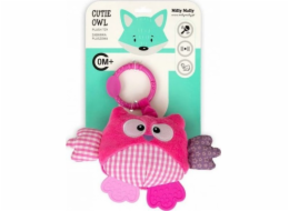 Milly Mally Plyšový přívěsek Owl pink