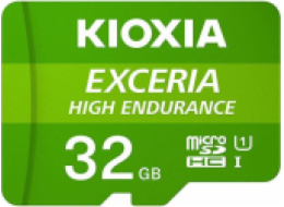 SDHC 32GB micro Kioxia EXCERIA HIGH ENDURANCE M303E, UHS-I (U1) V10 (100MB/s) Class 10 + adaptér