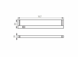 LED svítidlo GANYS TL2016-70SMD bílé,  zadní