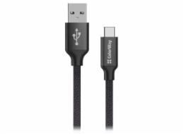 Colorway Datový Kabel USB/ USB-C / 2.4A/ 2m/ Černý