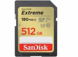 SanDisk SDXC karta 512GB Extreme (190 MB/s Class 10, UHS-I U3 V30)