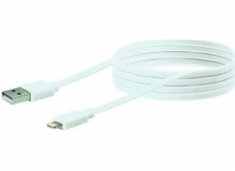 USB kabel Schwaiger Schwaiger USB kabel 2.0 Apple Lightning 2,0 m Flachkabel weiß