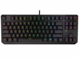 Endorfy herní klávesnice Thock TKL Kailh RD RGB /USB/ red sw. / drátová / mechanická / US layout / černá RGB