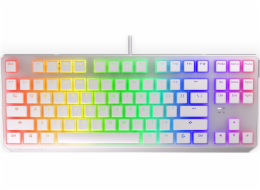 Endorfy herní klávesnice Thock TKL OWH Pudd.Khail  BR RGB /USB/ brown sw./ drátová / mechanická / US layout / bílá RGB