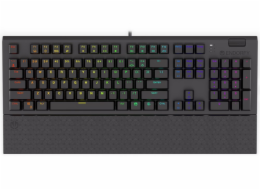 Endorfy herní klávesnice Omnis Kailh RD RGB / USB / red switch / drátová /mechanická/US layout/ černá RGB