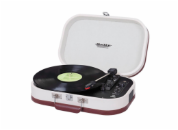 Gramofon Trevi, TT 1020 BT BG, kufříkový, otáčky 33/45/78, USB, Bluetooth, stereofonní reproduktory, 230 V, barva béžová