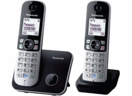 Stolní telefon Panasonic KX-TG6812PDB černo-stříbrný