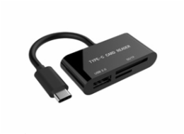 GEMBIRD UHB-CR3-02 compact USB Type-C SDXC combo card reader OTG black