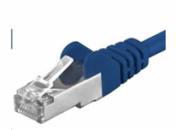 PREMIUMCORD Patch kabel CAT6a S-FTP, RJ45-RJ45, AWG 26/7 5m modrá