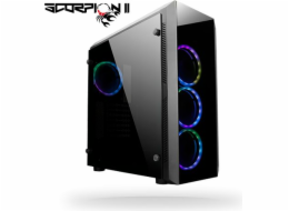 CHIEFTEC MidT Scorpion II GL-02B-OP / ATX / 2x USB3.0 / 1x USB2.0 / bez zdroje / průhledná bočnice / černá