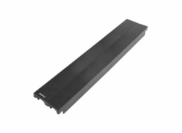 LANBERG 19" PLASTIC FAST ASSEMBLY FIRE RETARDANT BLANKING PANEL 2U BLACK  